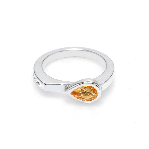 Silver and Citrine S.Begermi Ring