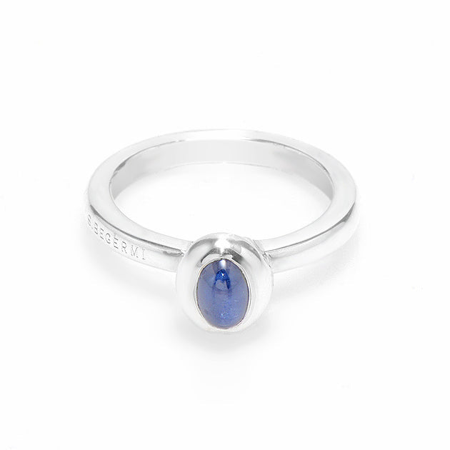 Silver and Sapphire S.Begermi Ring