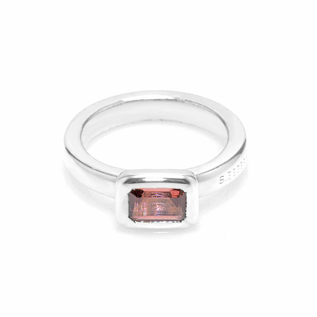 Silver and Tourmaline S.Begermi Ring.