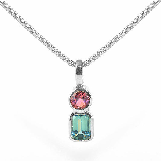 Silver and Tourmaline Pendant