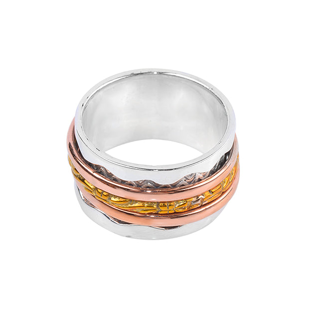 Silver Band with Rings