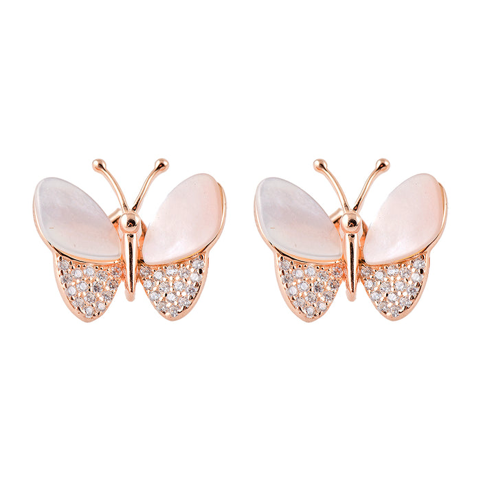 Gold Plated Butterfly Earrings