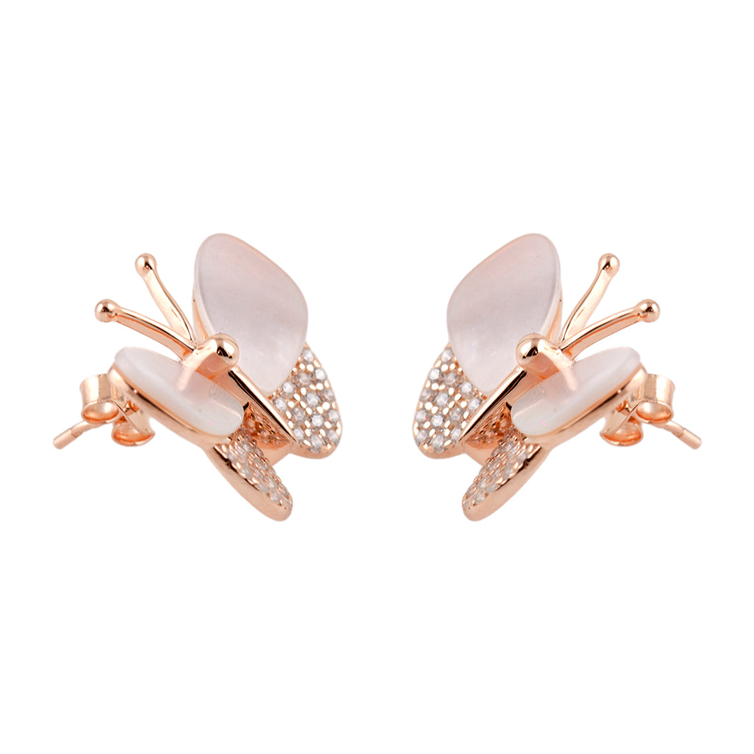 Gold Plated Butterfly Earrings