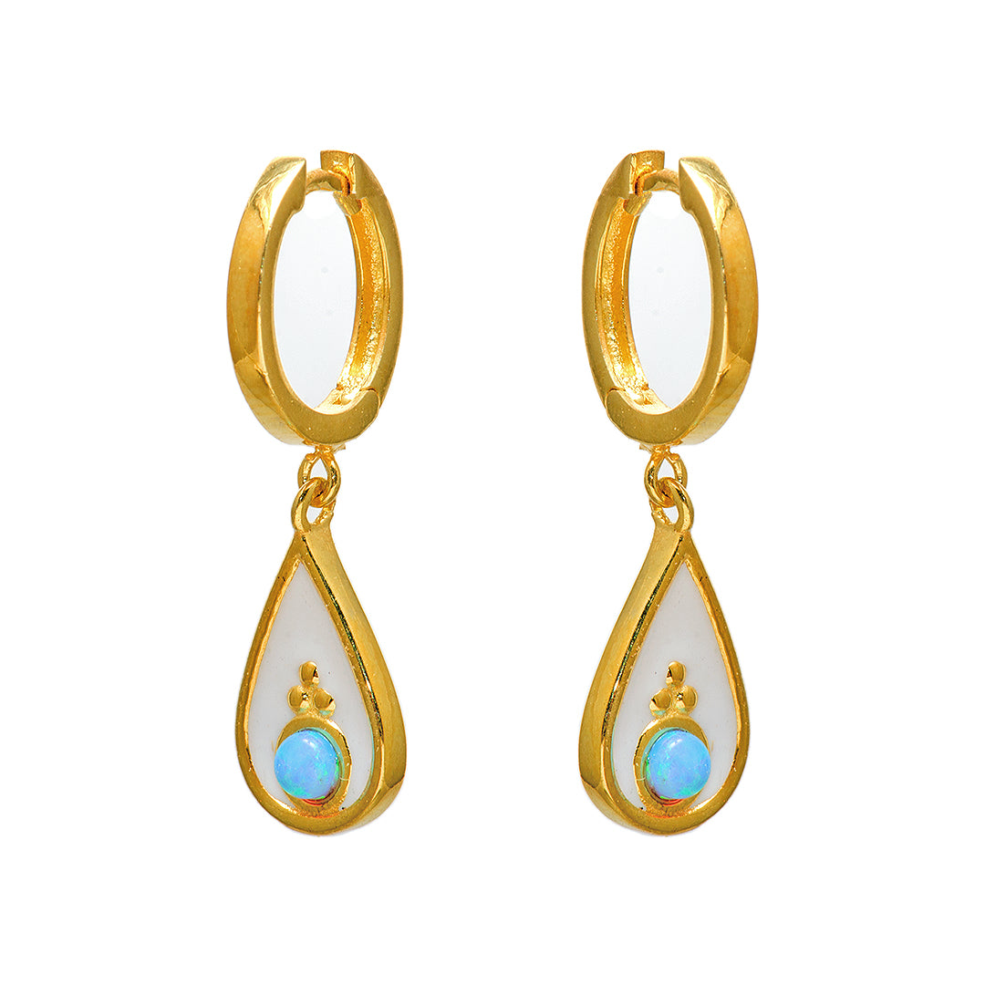 Gold Plated Water Droplet Earrings