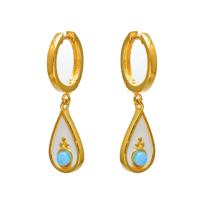 Gold Plated Water Droplet Earrings