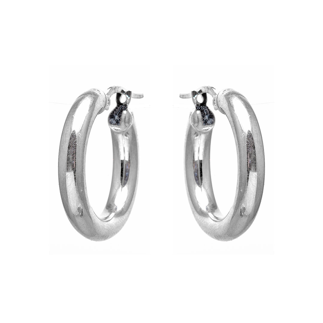 Silver Hoops