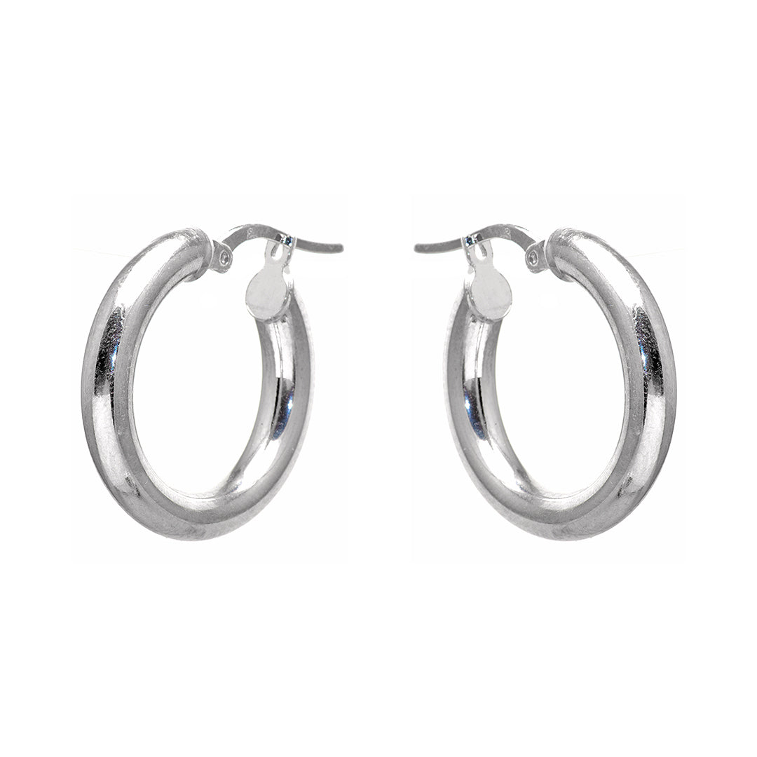 Silver Hoops