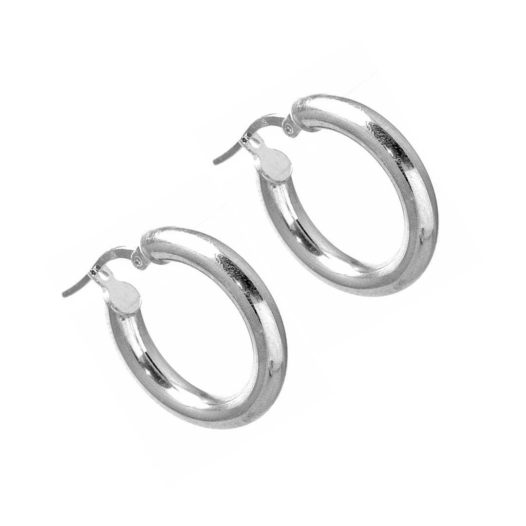 Silver Hoops