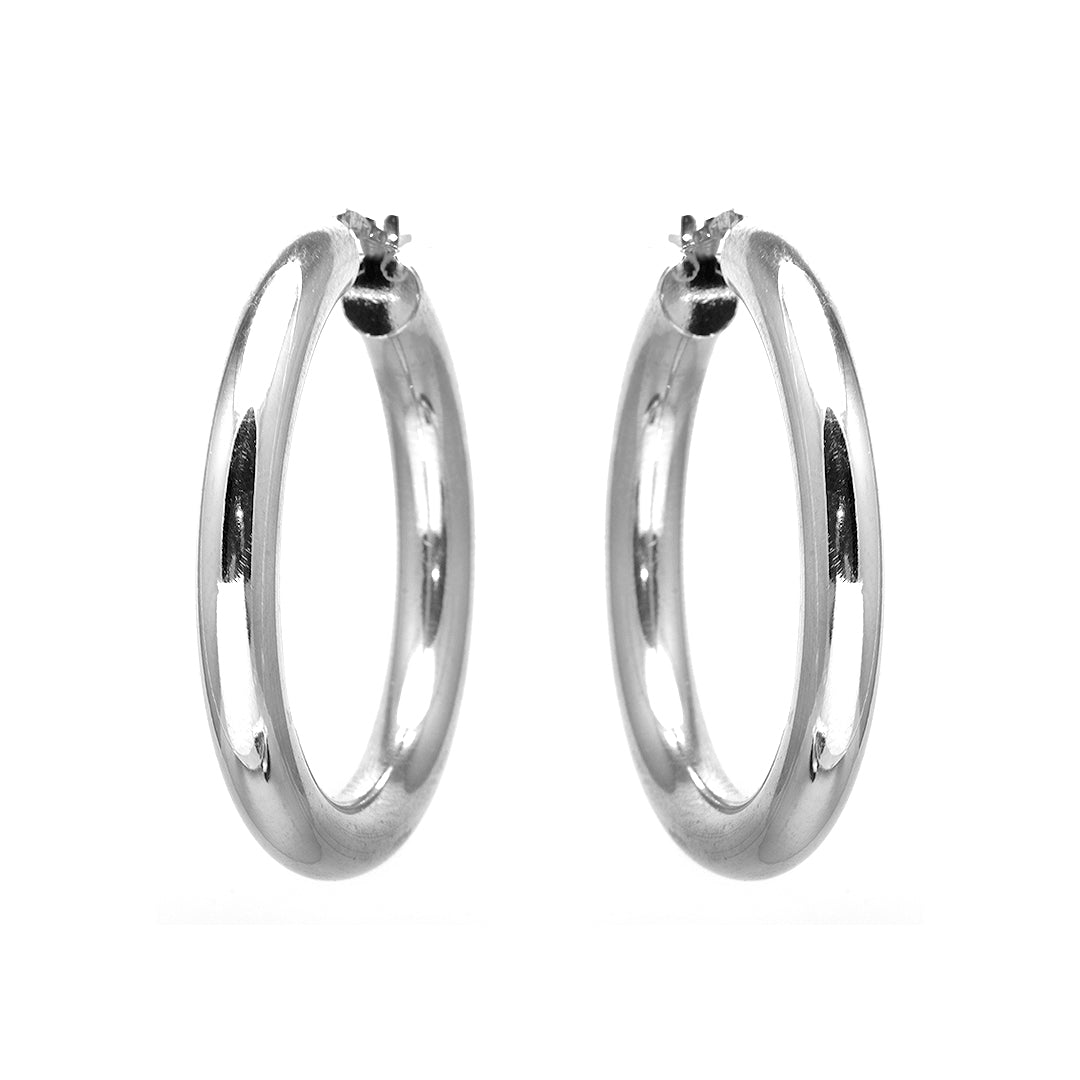 Silver Hoops