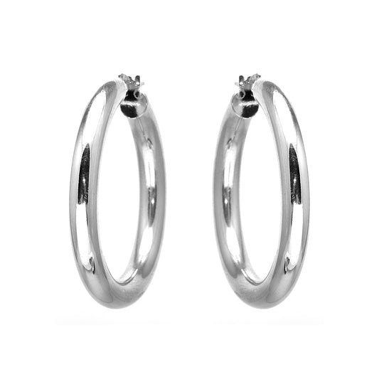 Silver Hoops