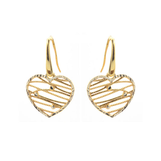 Gold Plated Heart Earrings