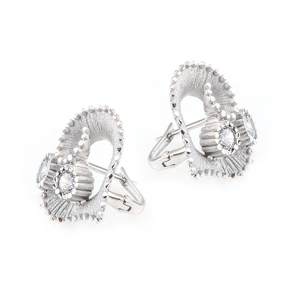 Roberto Bravo Crystal Flower Earrings