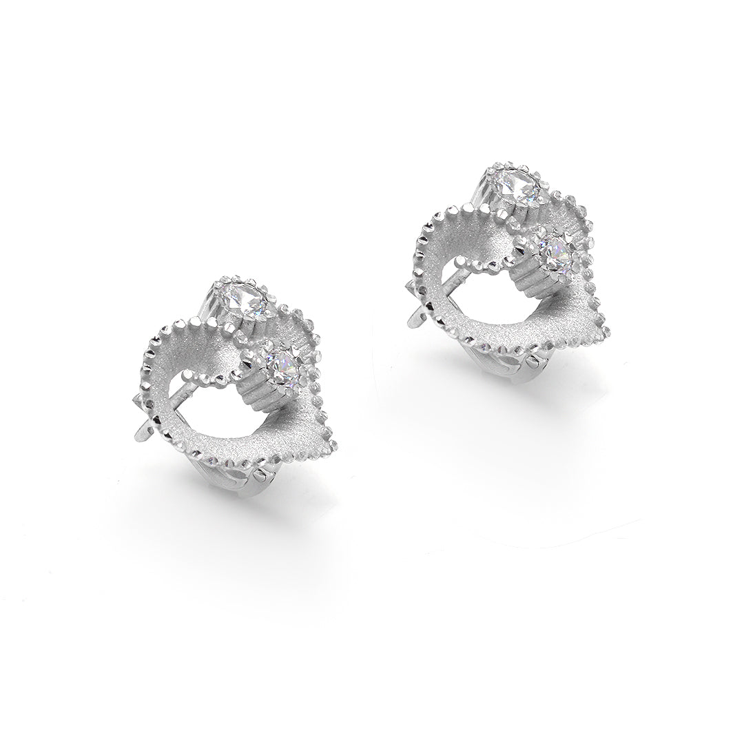 Roberto Bravo Crystal Flower Earrings