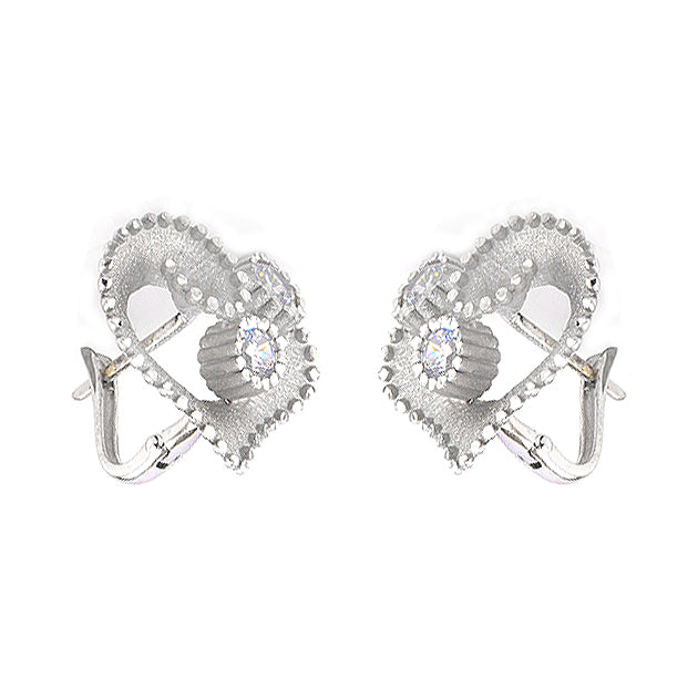 Roberto Bravo Crystal Flower Earrings