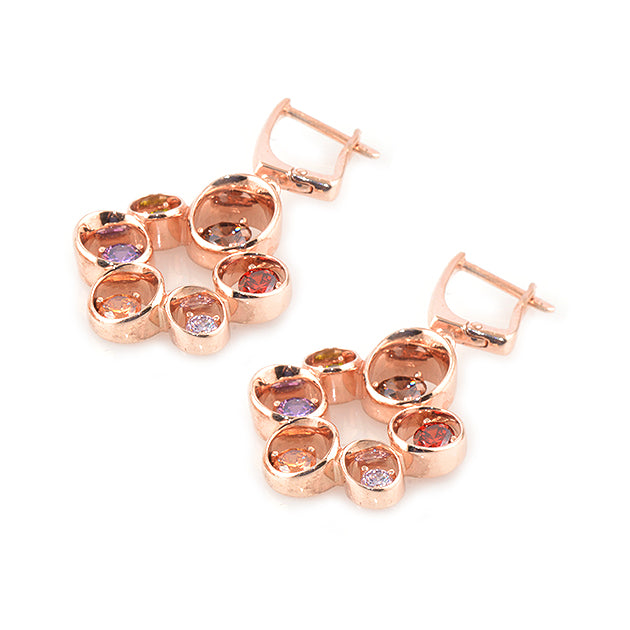 Roberto Bravo Rose Gold Plated Swarovski Earrings