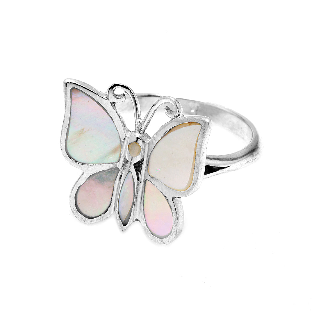 Silver Butterfly Ring