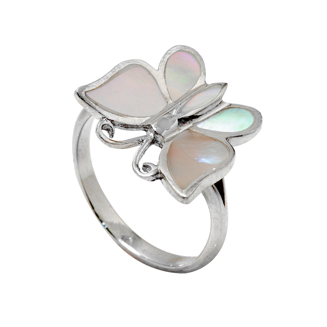 Silver Butterfly Ring