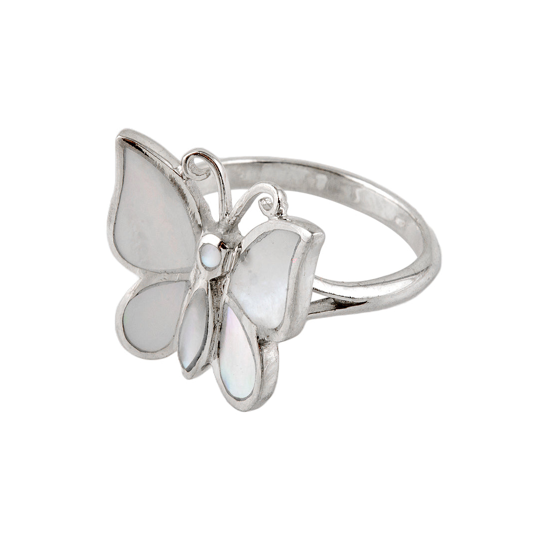 Silver Butterfly Ring