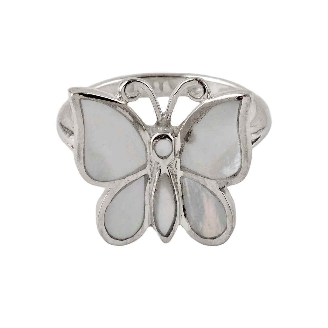 Silver Butterfly Ring