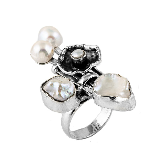 Silver and Mother of Pearl Ring