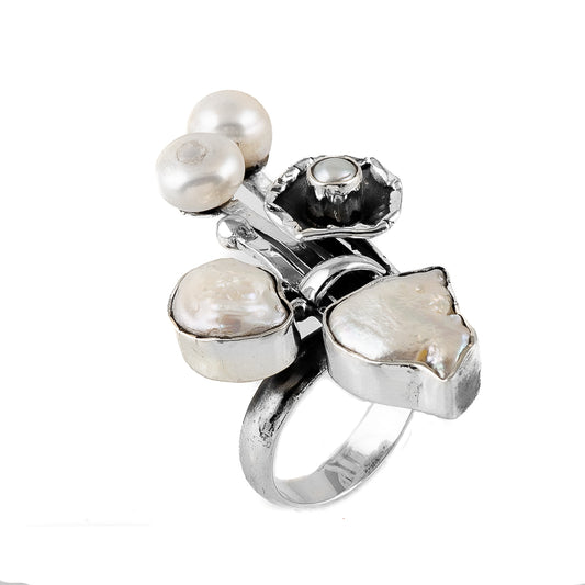 Silver and Mother of Pearl Ring