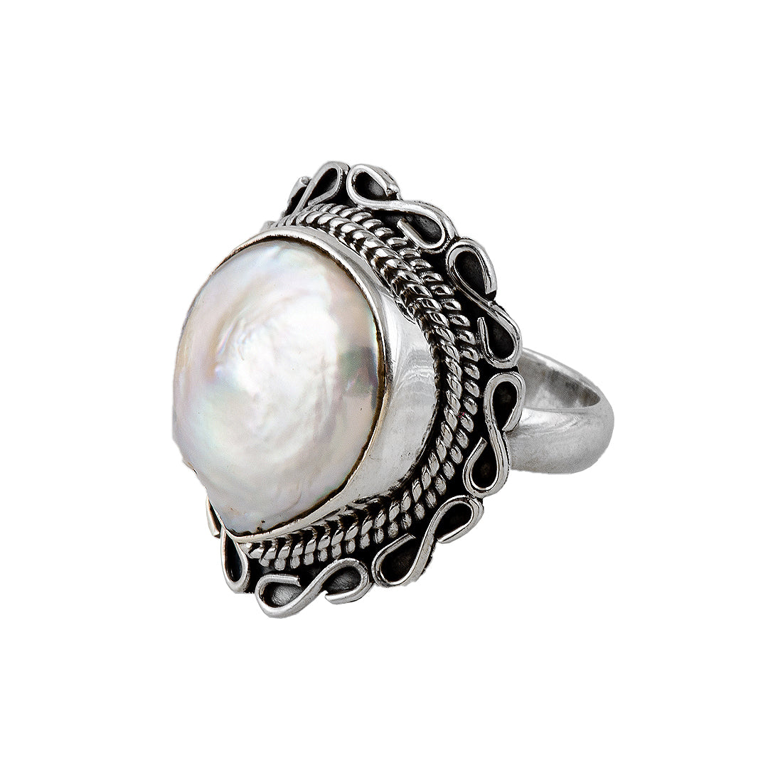 Silver and Mother of Pearl Ring