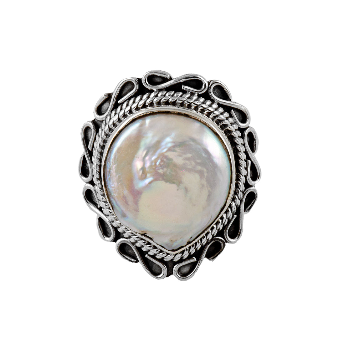 Silver and Mother of Pearl Ring