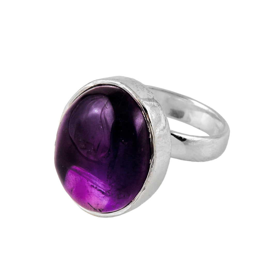 Silver and Amethyst Ring