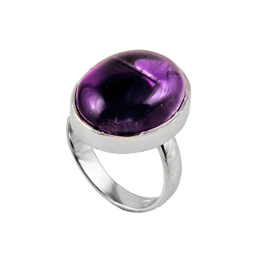 Silver and Amethyst Ring