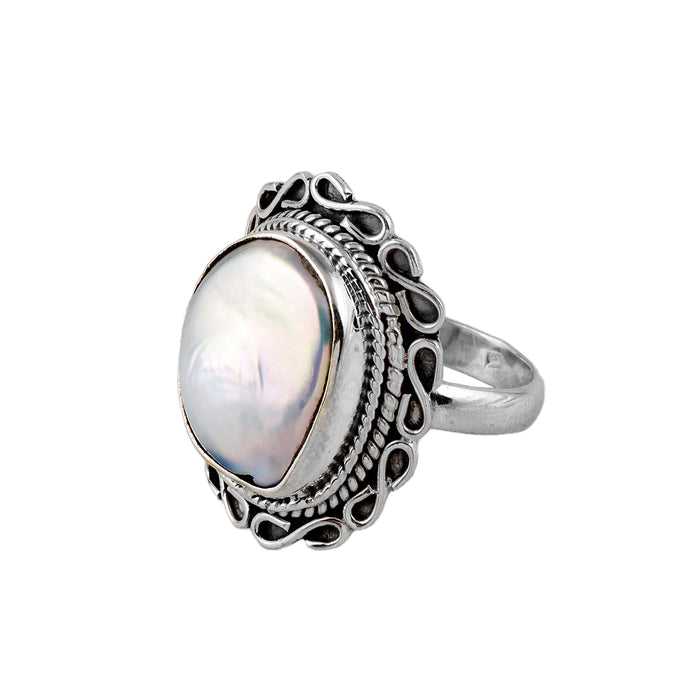 Silver and Mother of Pearl Ring