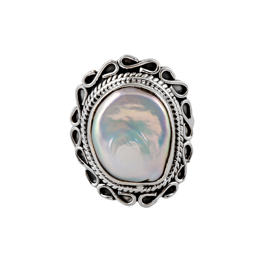 Silver and Mother of Pearl Ring