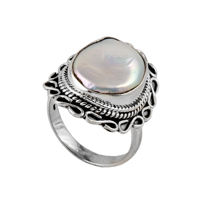 Silver and Mother of Pearl Ring