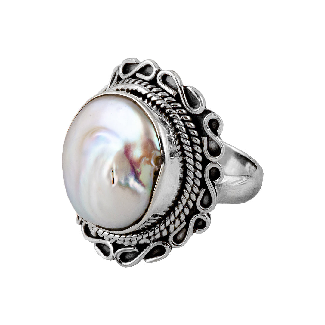 Silver and Mother of Pearl Ring