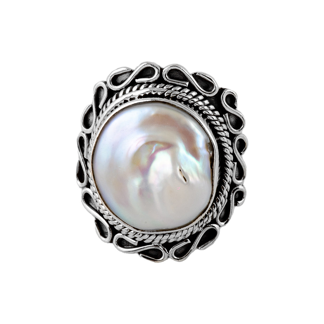 Silver and Mother of Pearl Ring