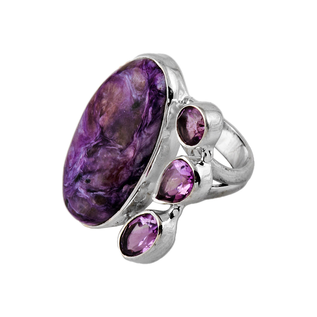 Silver and Amethyst Ring