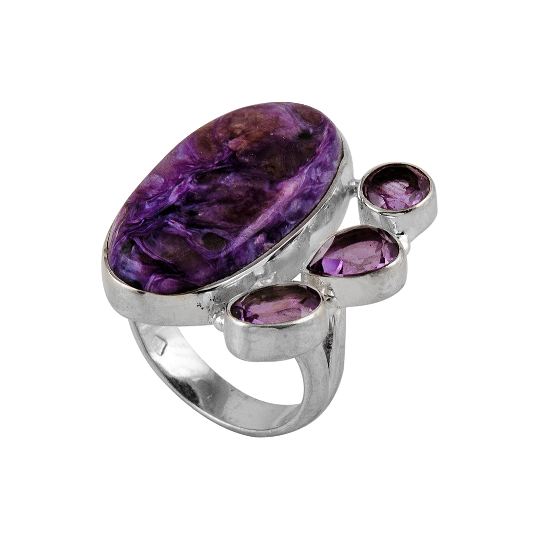 Silver and Amethyst Ring