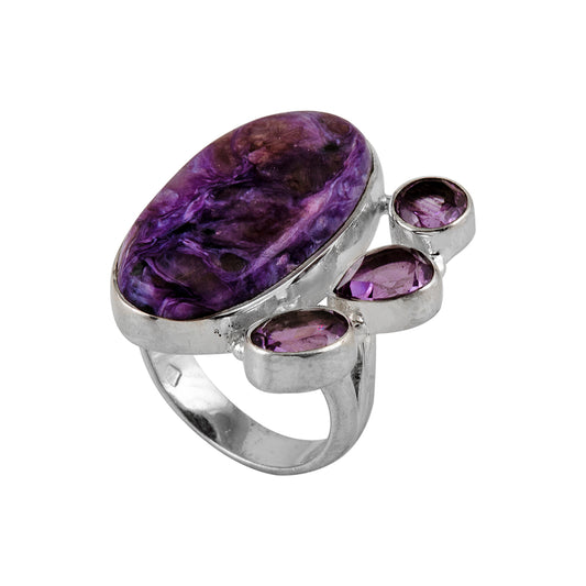 Silver and Amethyst Ring