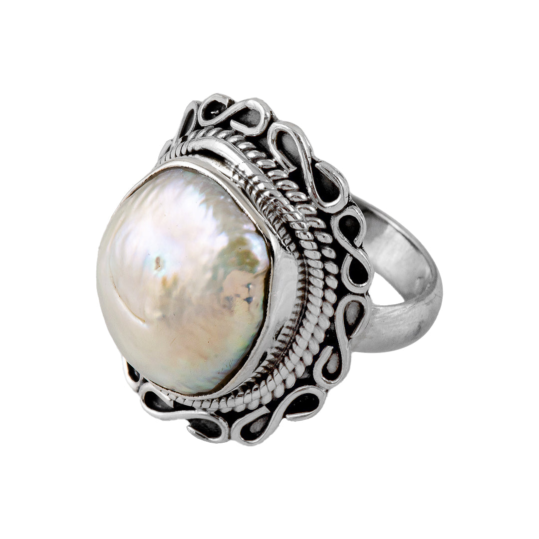 Silver and Mother of Pearl Ring