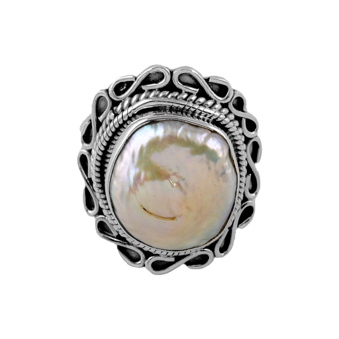 Silver and Mother of Pearl Ring