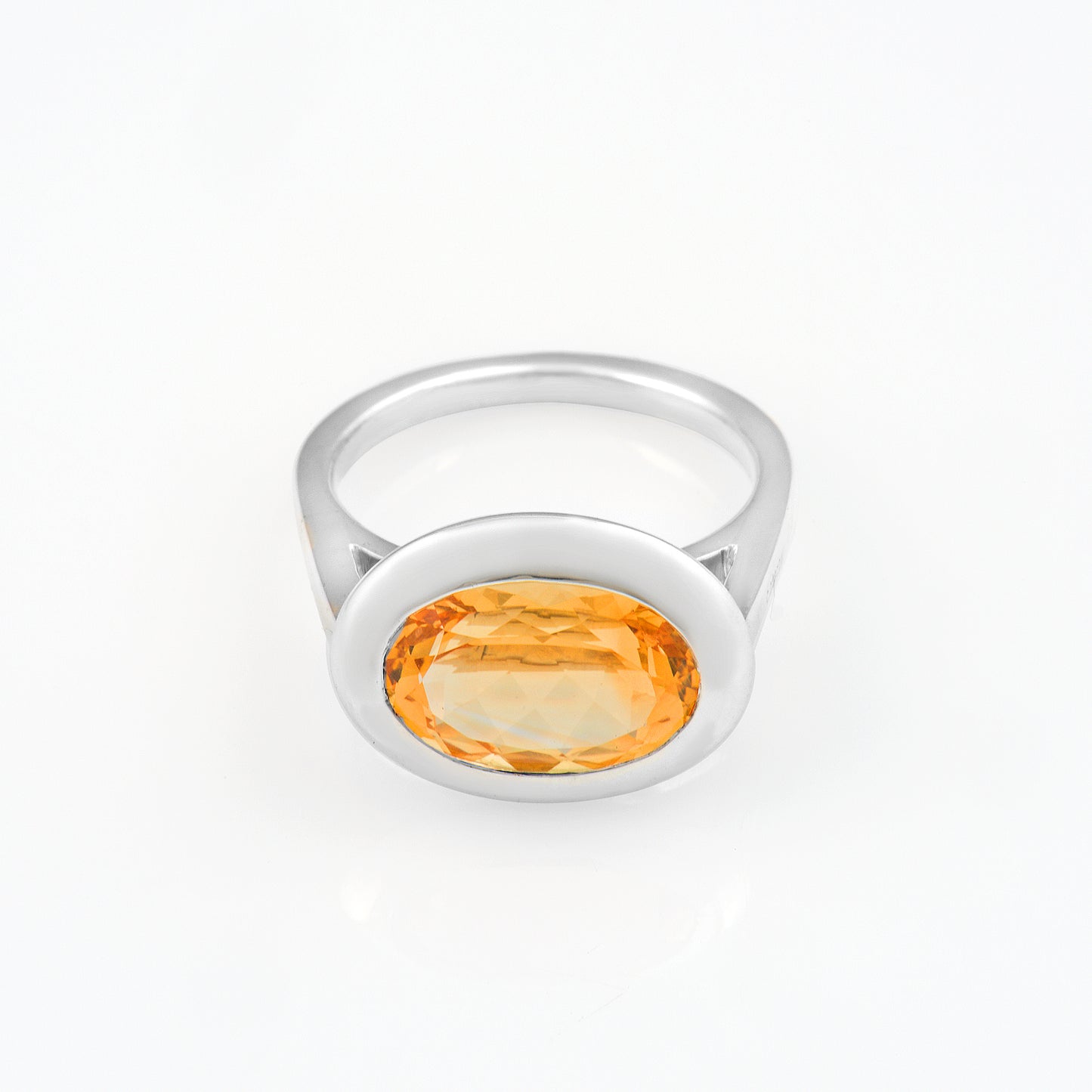 Silver and Citrine S.Begermi Ring