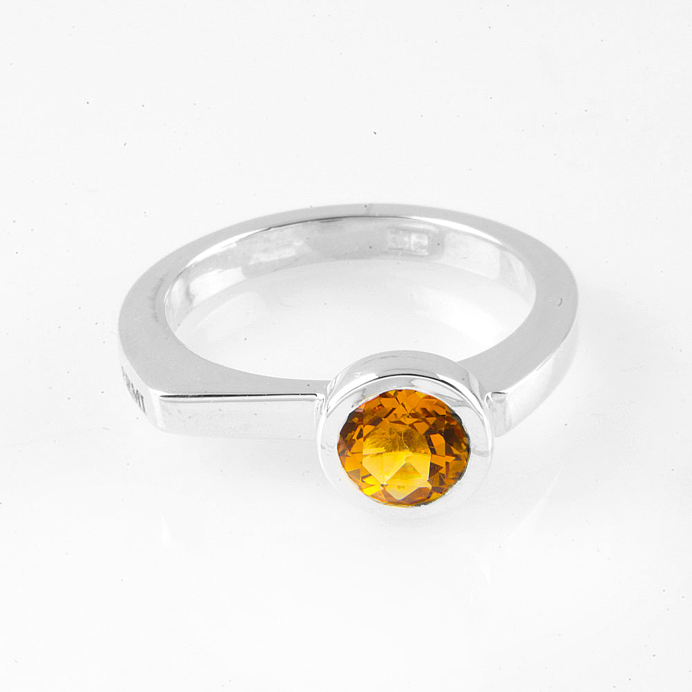 Silver and Citrine S.Begermi Ring