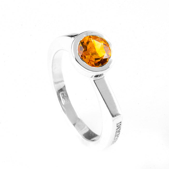 Silver and Citrine S.Begermi Ring