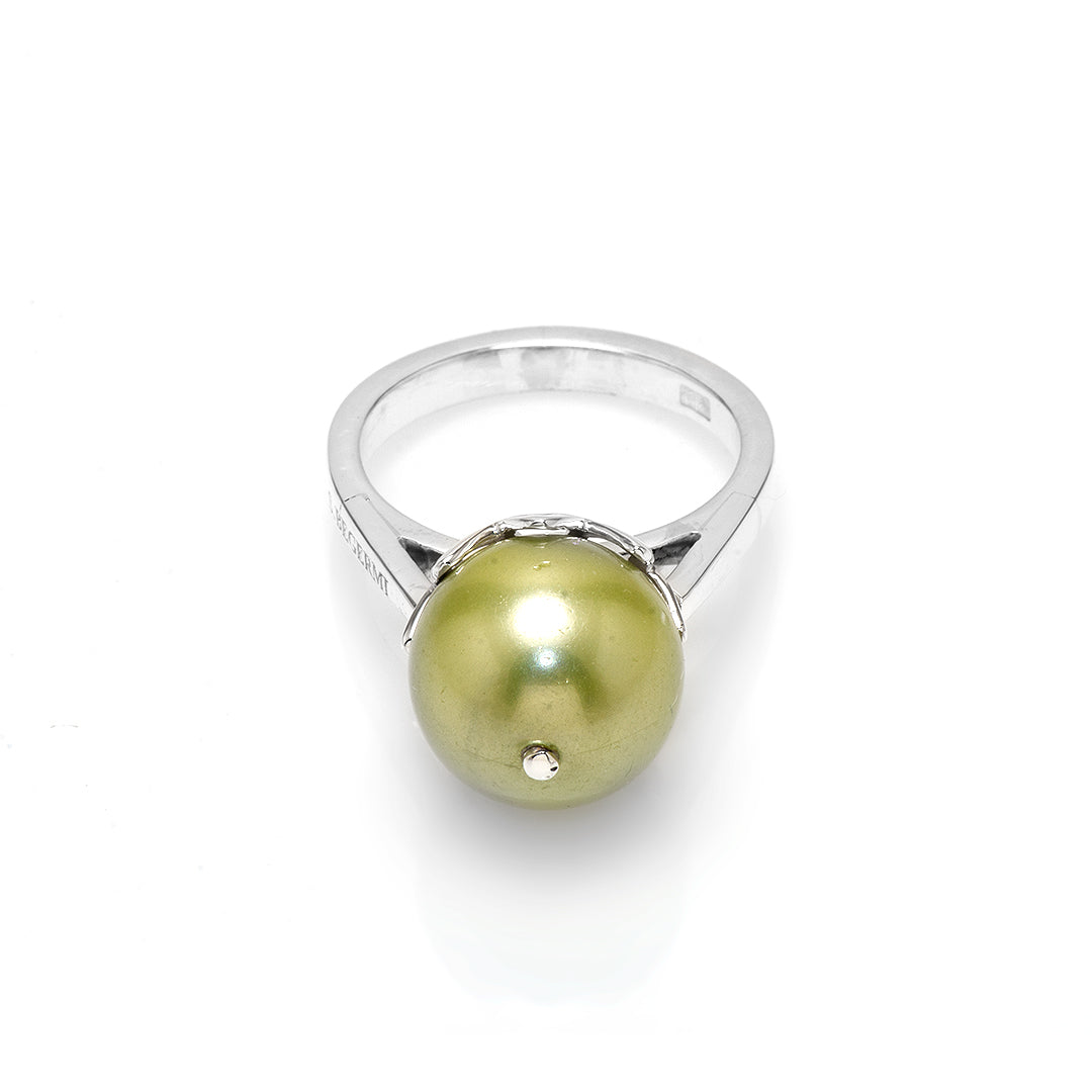 Silver and Freshwater Pearl S.Begermi Ring