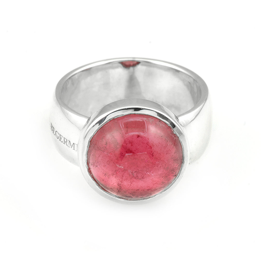 Silver and Tourmaline S. Begermi Ring