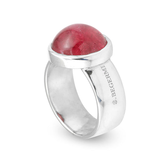 Silver and Tourmaline S. Begermi Ring