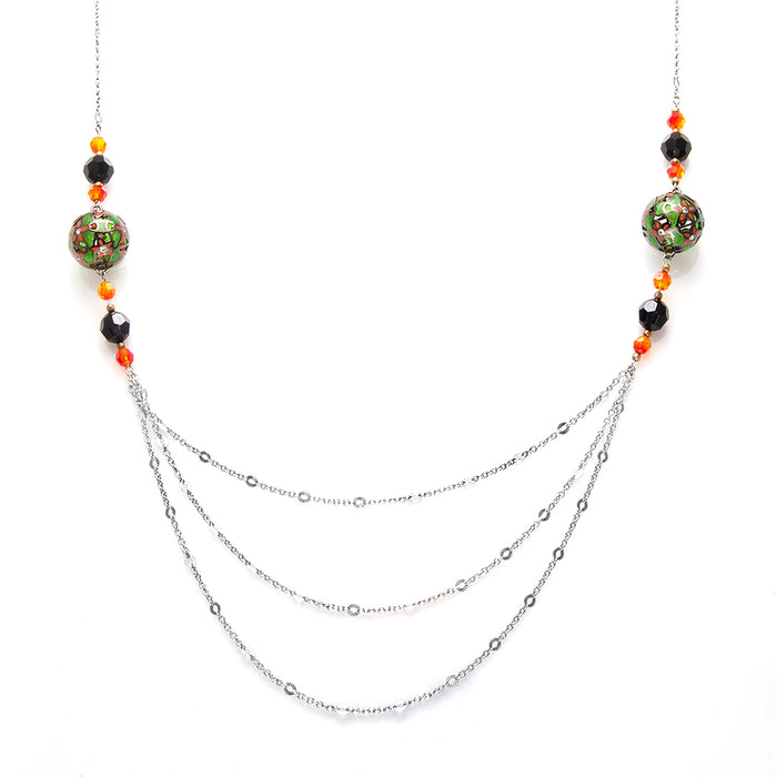 Floral Spheres Necklace