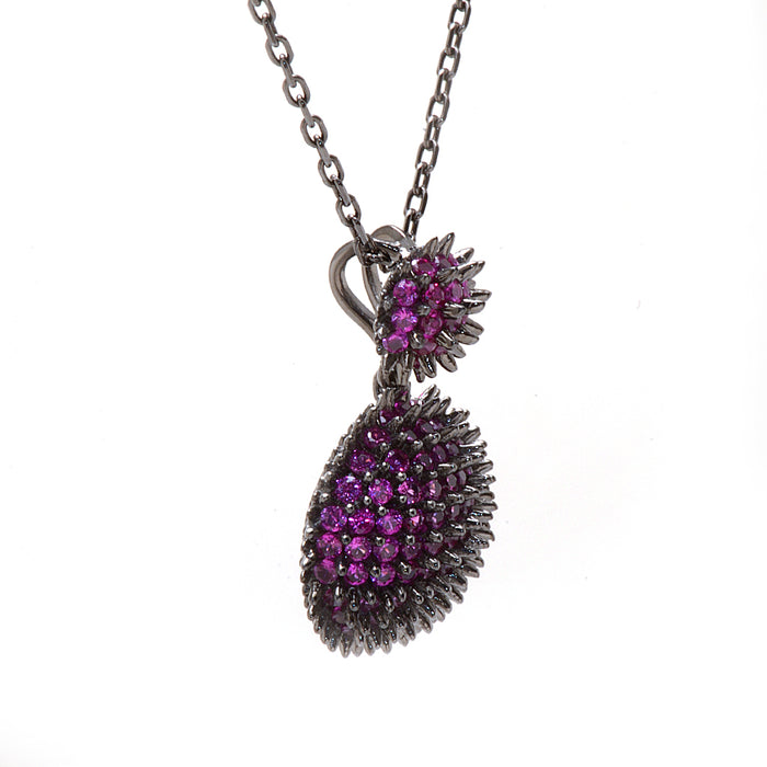 Purple and Black Necklace by Roberto Bravo