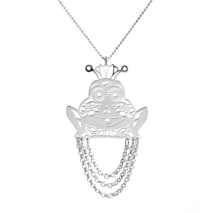 Frog Silver Necklace