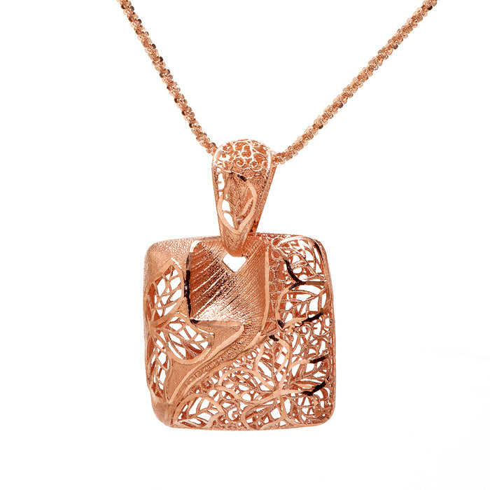 Rose Gold Plated Silver Necklace