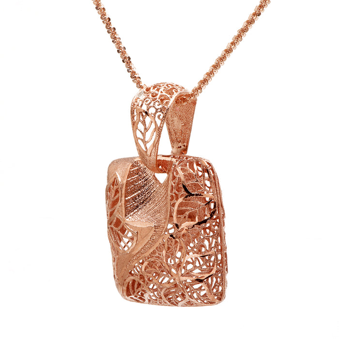 Rose Gold Plated Silver Necklace